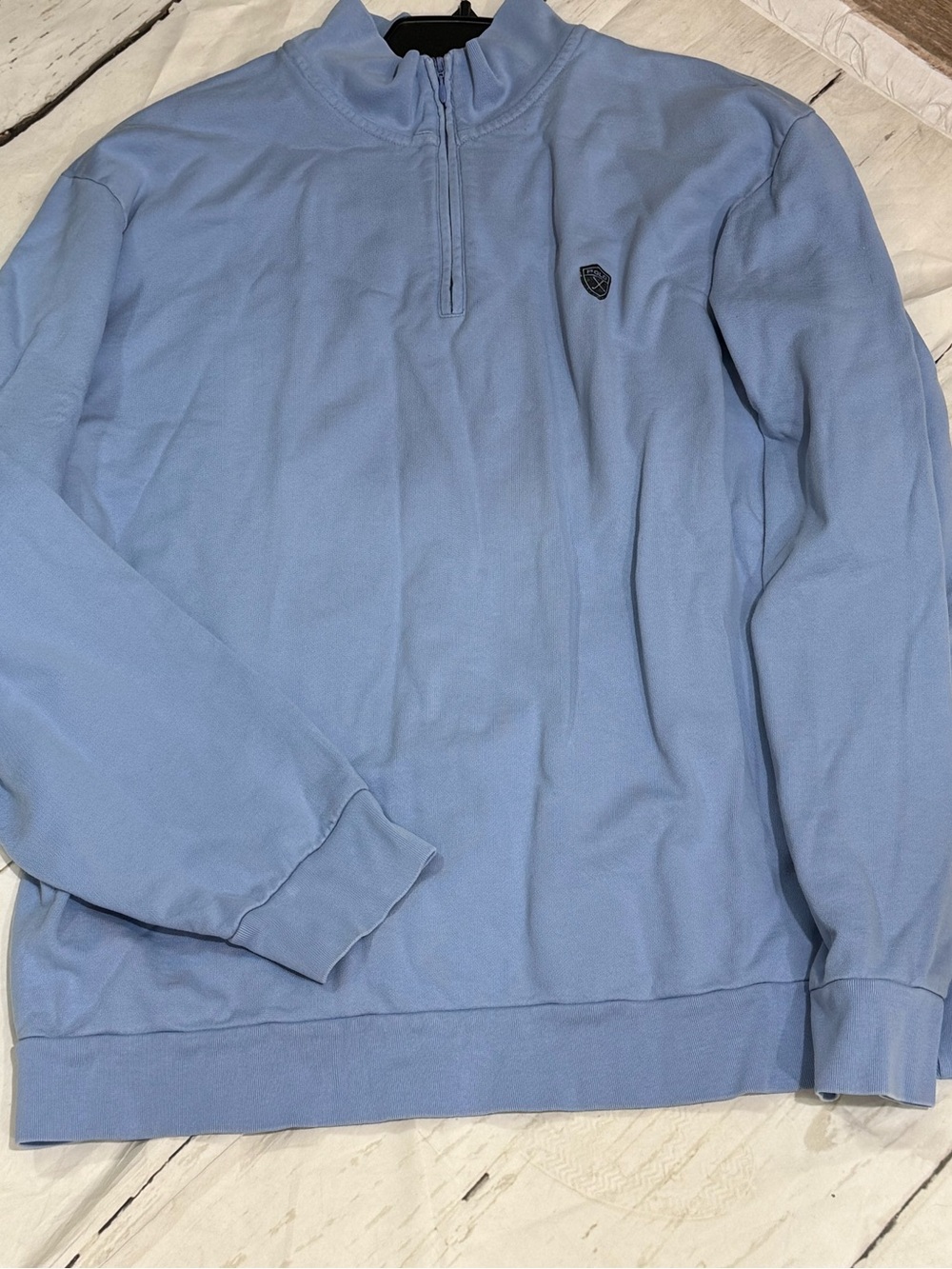 Polo Ralph Lauren golf Mens light blue Blue Quarter Zip Pullover Mock XXL Cotton